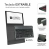 Custodia per Tablet Subblim SUBKT3-BTS060 Nero Qwerty in Spagnolo