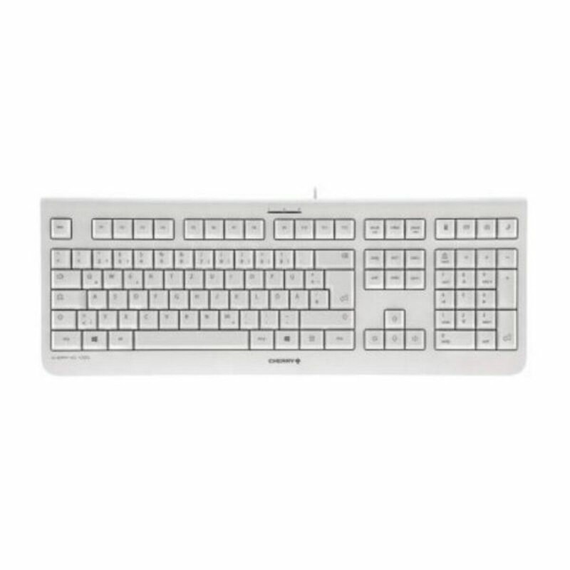 Tastiera Cherry JK-0800ES-0- Bianco Grigio Qwerty in Spagnolo Tastiera Cherry JK-0800ES-0- Bianco Grigio Qwerty in Spagnolo