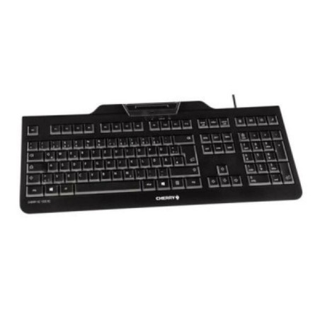 Tastiera con Lettore Cherry JK-A0100ES-2 Nero Qwerty in Spagnolo QWERTY