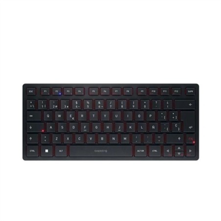 Tastiera Cherry KW 9200 MINI Qwerty in Spagnolo Nero