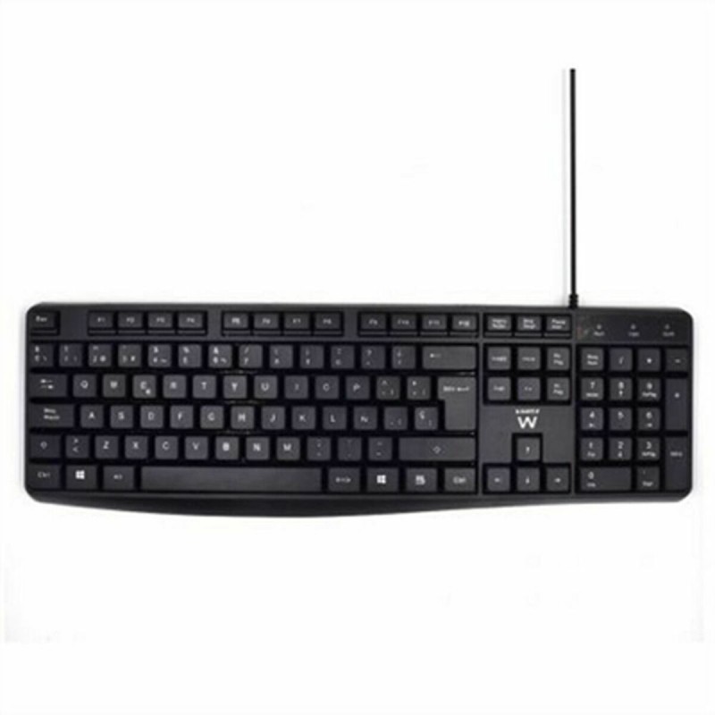Tastiera Ewent EW3001 Nero Qwerty in Spagnolo Tastiera Ewent EW3001 Nero Qwerty in Spagnolo