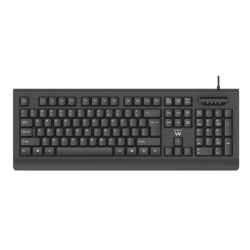 Tastiera Ewent EW3286 Nero Qwerty in Spagnolo QWERTY