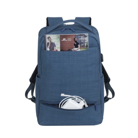 Valigetta per Portatile Rivacase Biscayne Azzurro 17,3" 17"