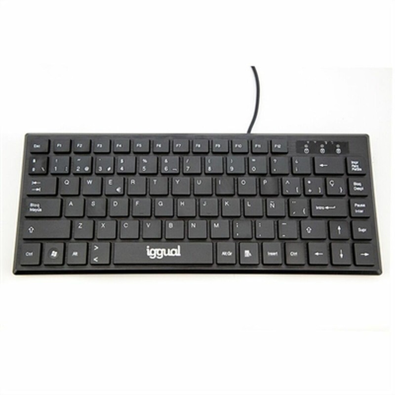 Tastiera iggual Teclado USB compacto TKL Slim TKL-USB negro Nero Tastiera iggual Teclado USB compacto TKL Slim TKL-USB negro Nero