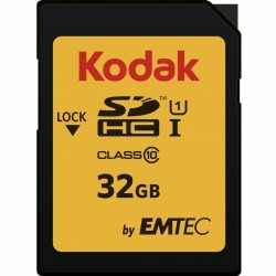 Scheda Di Memoria Micro SD con Adattatore Kodak SDHC32GBCLASS10U1 32 GB SDHC UHS-I Classe 10