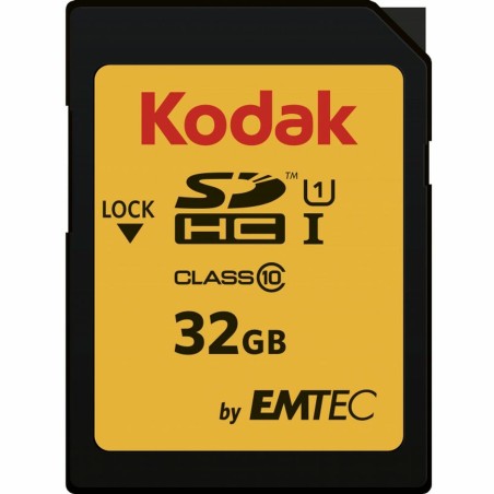 Scheda Di Memoria Micro SD con Adattatore Kodak SDHC32GBCLASS10U1 32 GB SDHC UHS-I Classe 10
