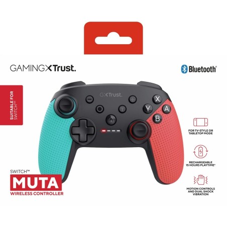 Controller Gaming Trust 25427 Azzurro Nero Rosso Bluetooth Nintendo Switch