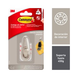 Gancio per appenderla 3M 450 g Argentato Metallo (1 Unità)