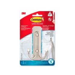 Gancio per appenderla 3M 1,8 kg Argentato Metallo (1 Unità)