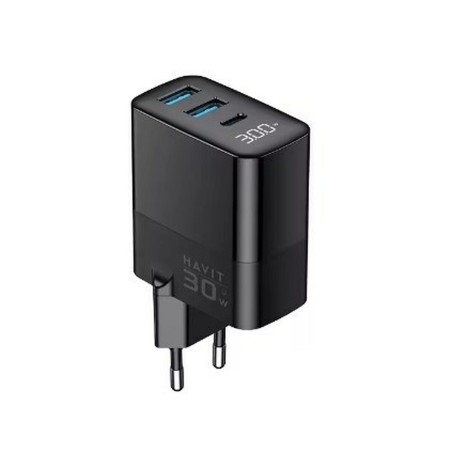 Caricabatterie da Parete Havit UCLE001 EU Nero 30 W