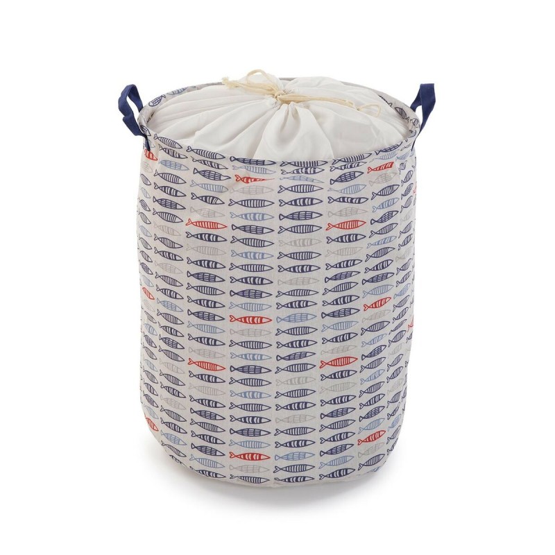 Cesto per i Panni Sporchi Versa Pesci Poliestere Tessile (38 x 48 x 38 cm) Cesto per i Panni Sporchi Versa Pesci Poliestere Tessile (38 x 48 x 38 cm)