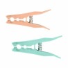 Mollette per Panni Wooow Plastica 18 Pezzi 8,6 cm (36 Unità)