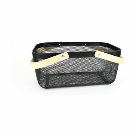 Cestino Multiuso Confortime Legno Metallo 40 x 28 x 18 cm (6 Unità)