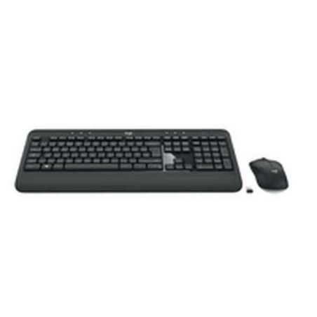Tastiera e Mouse Wireless Logitech 920-008680 Nero Nero/Bianco Spagnolo Qwerty in Spagnolo QWERTY