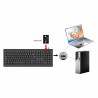 Tastiera Conceptronic 120850307101 Nero Qwerty in Spagnolo