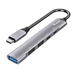 Hub USB-C 7 Porte Equip 12896207101 Alluminio