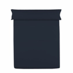 Lenzuolo Superiore Hosteline Mixcolors Blu Marino Singolo