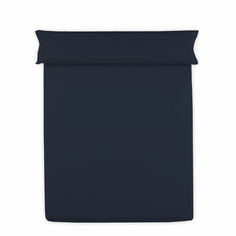 Lenzuolo Superiore Hosteline Mixcolors Blu Marino Singolo