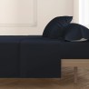 Lenzuolo Superiore Hosteline Mixcolors Blu Marino Singolo