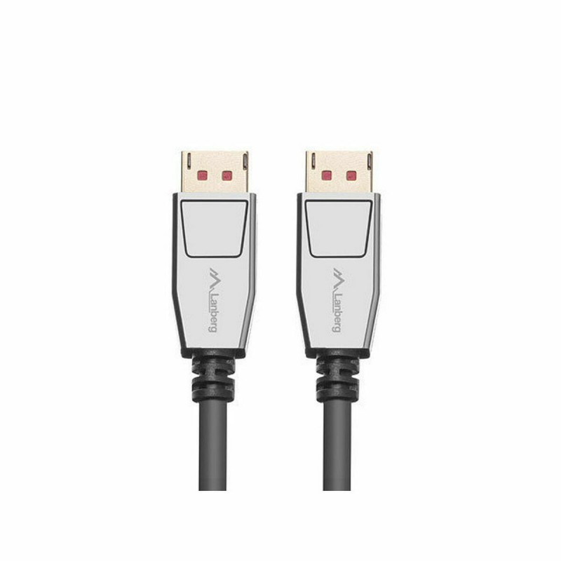 Cavo DisplayPort Lanberg CA-DPDP-20CU-0018-BK Argentato 1,8 m Cavo DisplayPort Lanberg CA-DPDP-20CU-0018-BK Argentato 1,8 m
