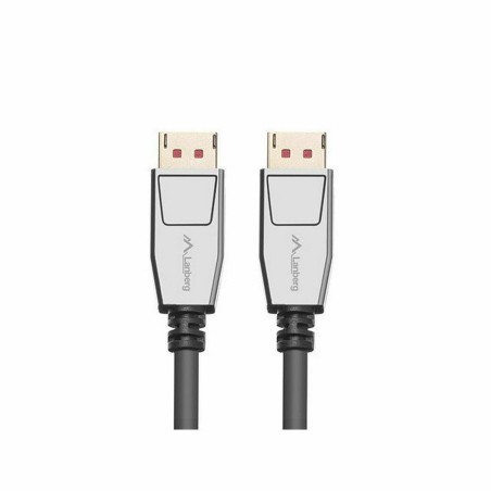 Cavo DisplayPort Lanberg CA-DPDP-20CU-0018-BK Argentato 1,8 m
