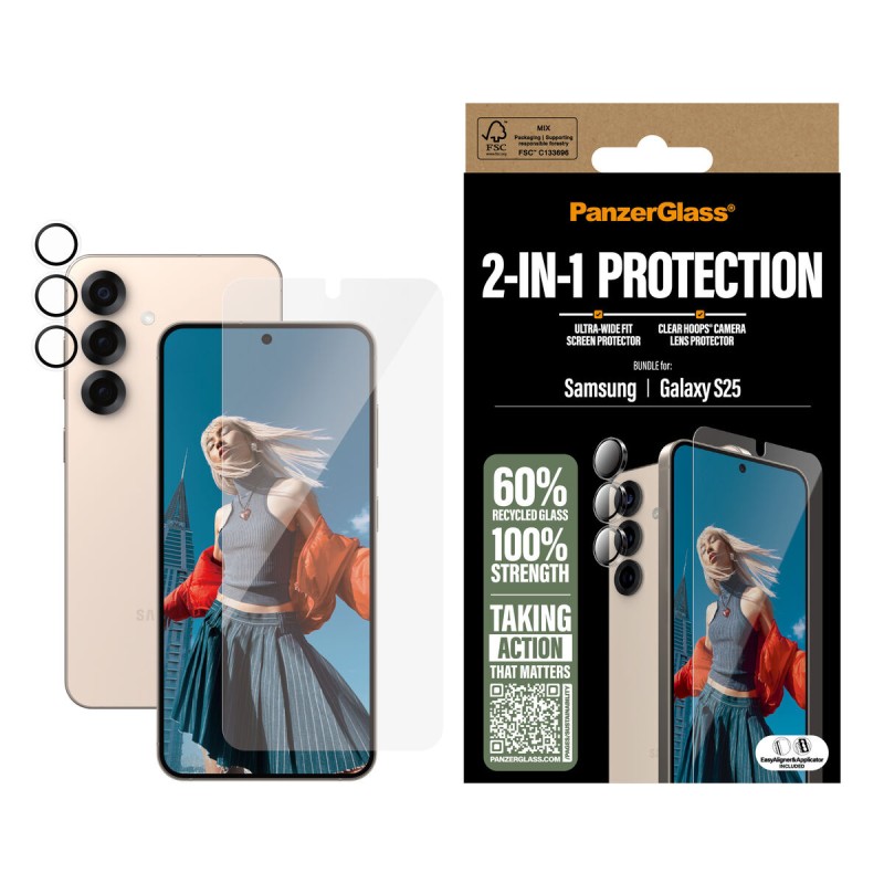 Protettore Schermo per Cellulare PanzerGlass Samsung S25 Protettore Schermo per Cellulare PanzerGlass Samsung S25