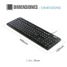 Tastiera iggual CK-BASIC-120T QWERTY USB Nero Spagnolo Scimmia (1 Pezzi)