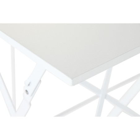 Tavolo con 2 sedie Home ESPRIT Bianco 60 x 60 x 71 cm