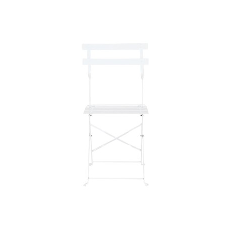 Tavolo con 2 sedie Home ESPRIT Bianco 60 x 60 x 71 cm