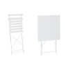 Tavolo con 2 sedie Home ESPRIT Bianco 60 x 60 x 71 cm