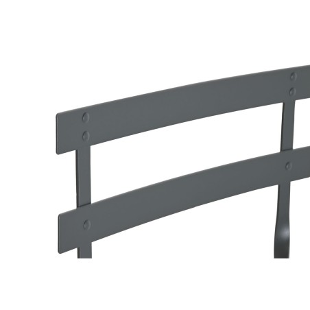 Tavolo con 2 sedie Home ESPRIT Grigio 60 x 60 x 71 cm