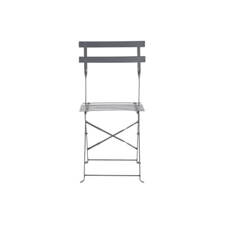 Tavolo con 2 sedie Home ESPRIT Grigio 60 x 60 x 71 cm