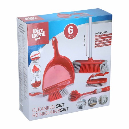 Kit per Cleaning & Storage Dirt Devil Acciaio inossidabile Plastica Scatola (6 Pezzi)
