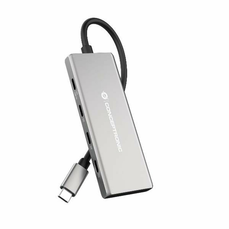 Hub USB Conceptronic 110519707101 Argentato Hub USB Conceptronic 110519707101 Argentato