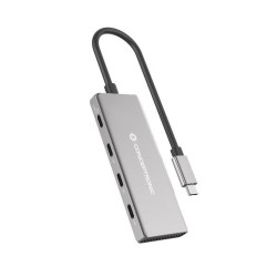 Hub USB Conceptronic 110519607101 Argentato