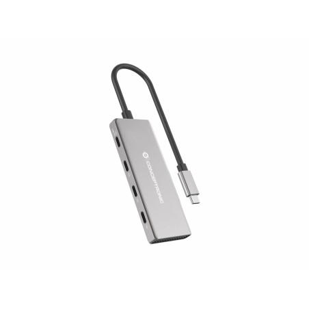 Hub USB Conceptronic 110519607101 Argentato