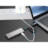 Hub USB Conceptronic 110519607101 Argentato