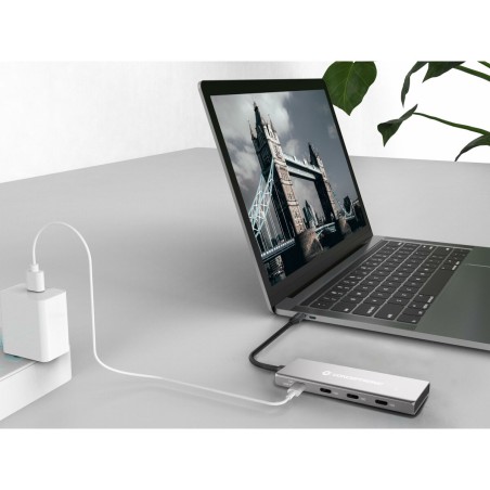 Hub USB Conceptronic 110519607101 Argentato