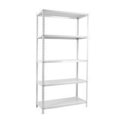 Scaffale Simon Rack Comfort Plus 5/400 Bianco 200 x 100 x 40 cm Metallo 5 Mensole 100 kg