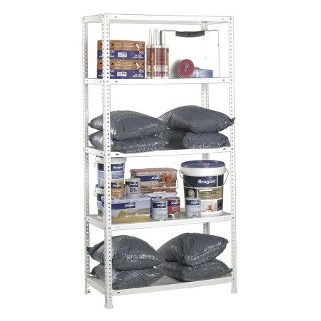 Scaffale Simon Rack Comfort Plus 5/400 Bianco 200 x 100 x 40 cm Metallo 5 Mensole 100 kg