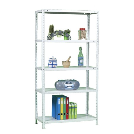 Scaffale Simon Rack Comfort Plus 5/400 Bianco 200 x 100 x 40 cm Metallo 5 Mensole 100 kg