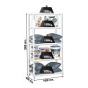 Scaffale Simon Rack Comfort Plus 5/400 Bianco 200 x 100 x 40 cm Metallo 5 Mensole 100 kg