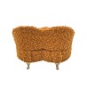 Scatola-Portagioie Versa Senape Poliestere Metallo Specchio Legno MDF 16 X 13,5 X 16 CM Divano