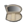 Scatola-Portagioie Versa Grigio Poliestere Metallo Specchio Legno MDF 12,5 X 17 X 26,5 CM Divano