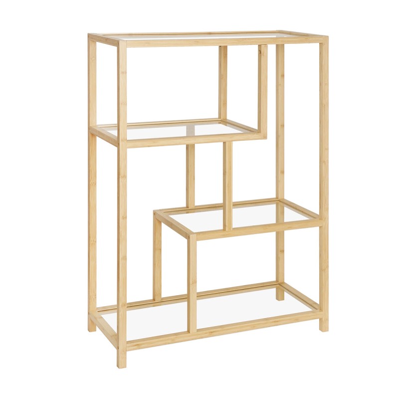 Scaffale Versa Bambù Cristallo 33,8 X 111 X 77 CM Scaffale Versa Bambù Cristallo 33,8 X 111 X 77 CM