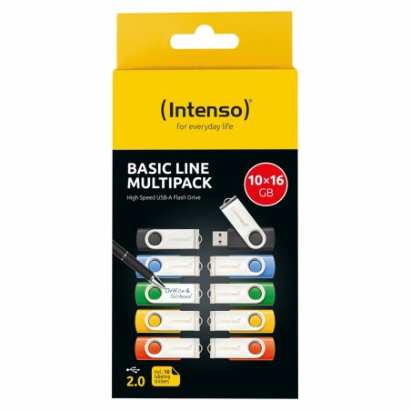 Memoria USB INTENSO Basic Line 16 GB 10 Unità (10 Unità)