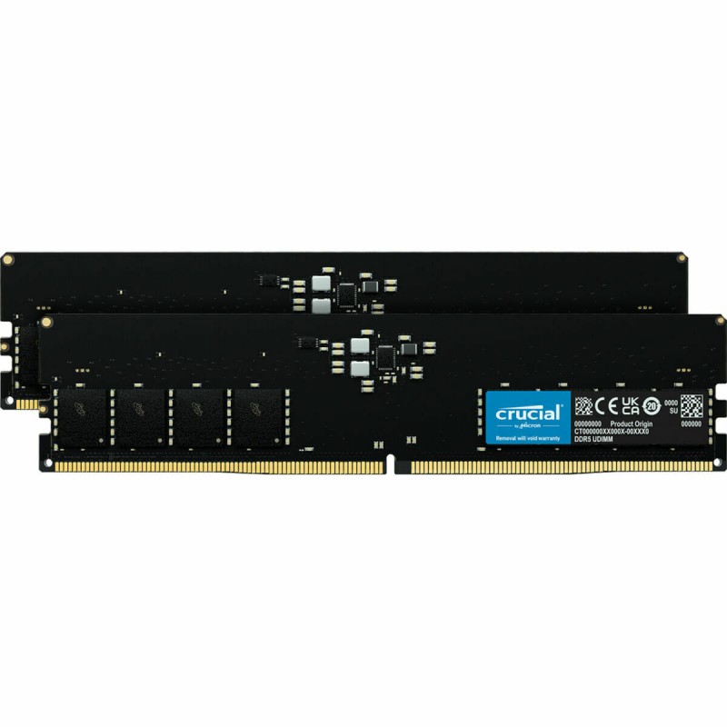 Memoria RAM Crucial CT2K16G48C40U5 DDR5 4800 MHz 32 GB CL40 Memoria RAM Crucial CT2K16G48C40U5 DDR5 4800 MHz 32 GB CL40