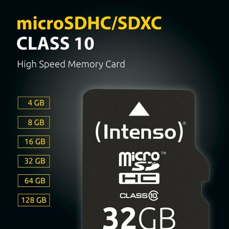 Scheda Di Memoria Micro SD con Adattatore INTENSO 3413491 128 GB