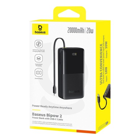 Powerbank Baseus BIPOW 2 Nero 20000 mAh