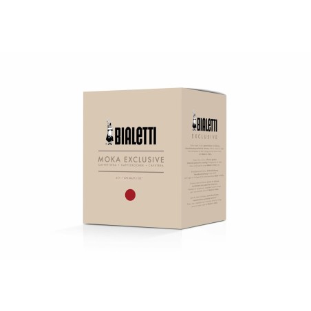 Caffettiera Italiana Bialetti MOKA EXCLUSIVE Rosso Alluminio 6 Tazze
